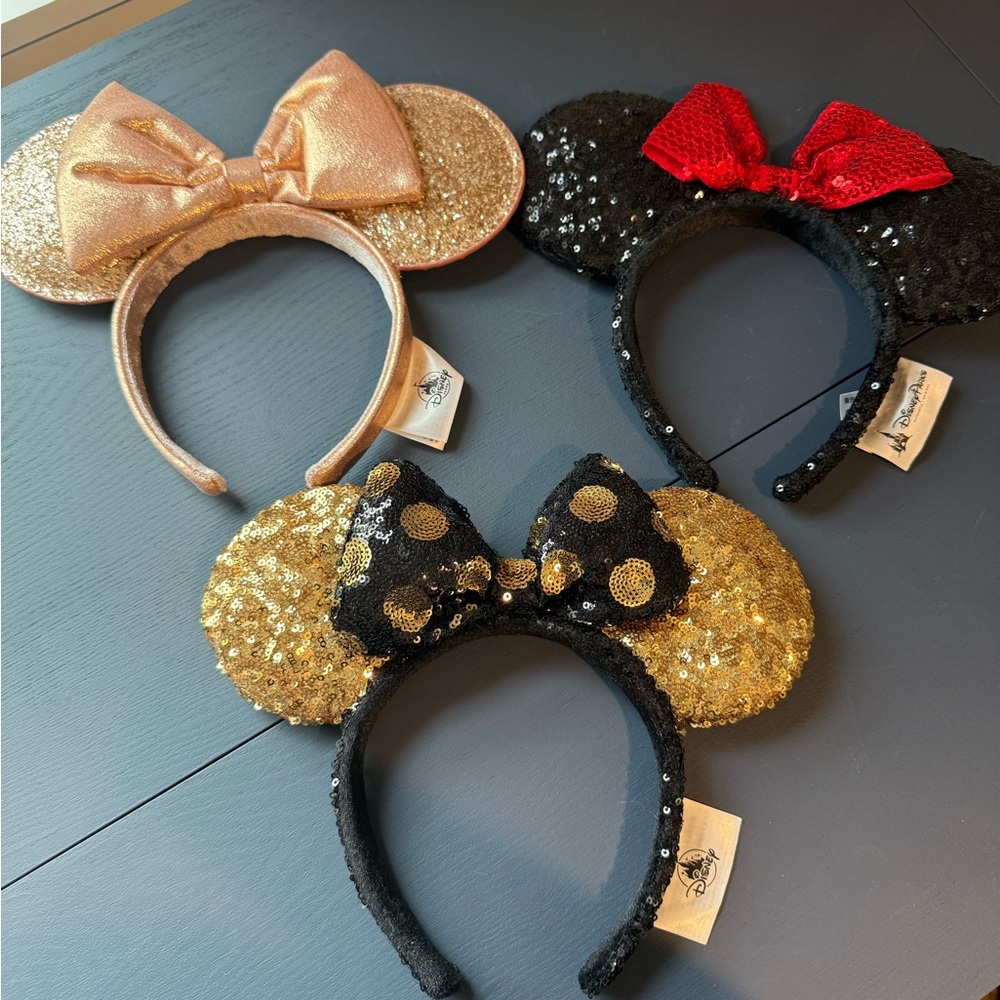 Authentic, Disney Parks, Minnie Mouse Ears Headbands (Adult)